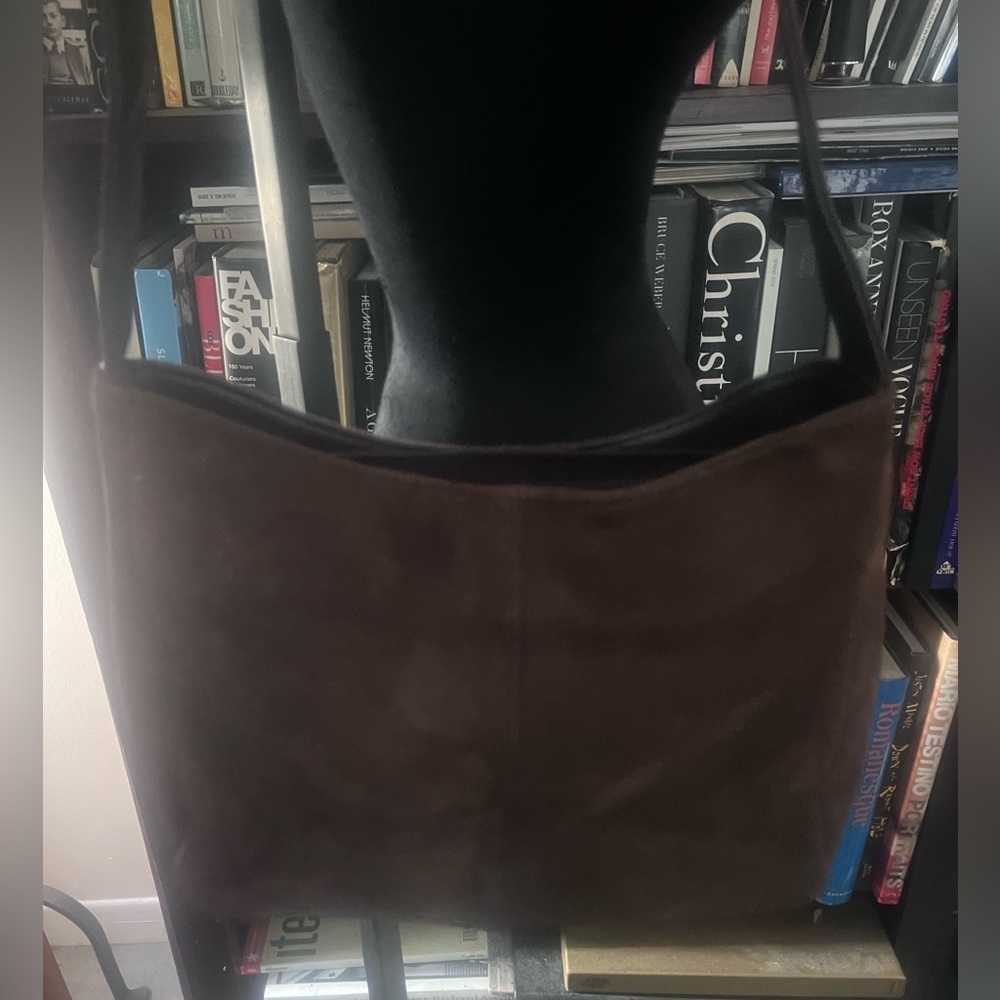 Genuine Sonoma Jean Company Suede(?) Brown/Camel Tan Patchwork Shoulder HANDBAG - Picture 3 of 9
